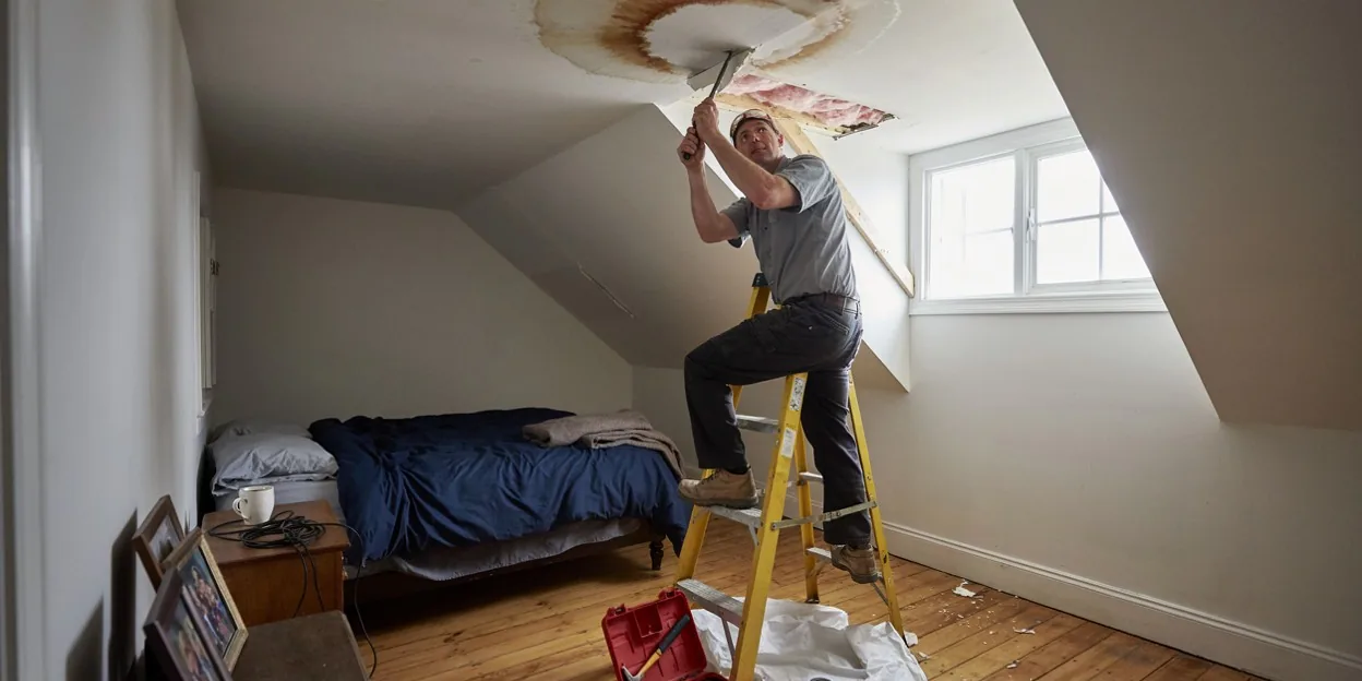 Ceiling Water Damage Repair in Woodbury, MN